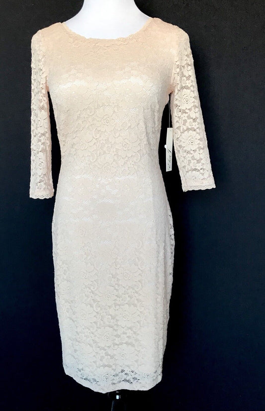 Eliza J Nude Lace Dress NWT Retails $128 Price $68 Size 2