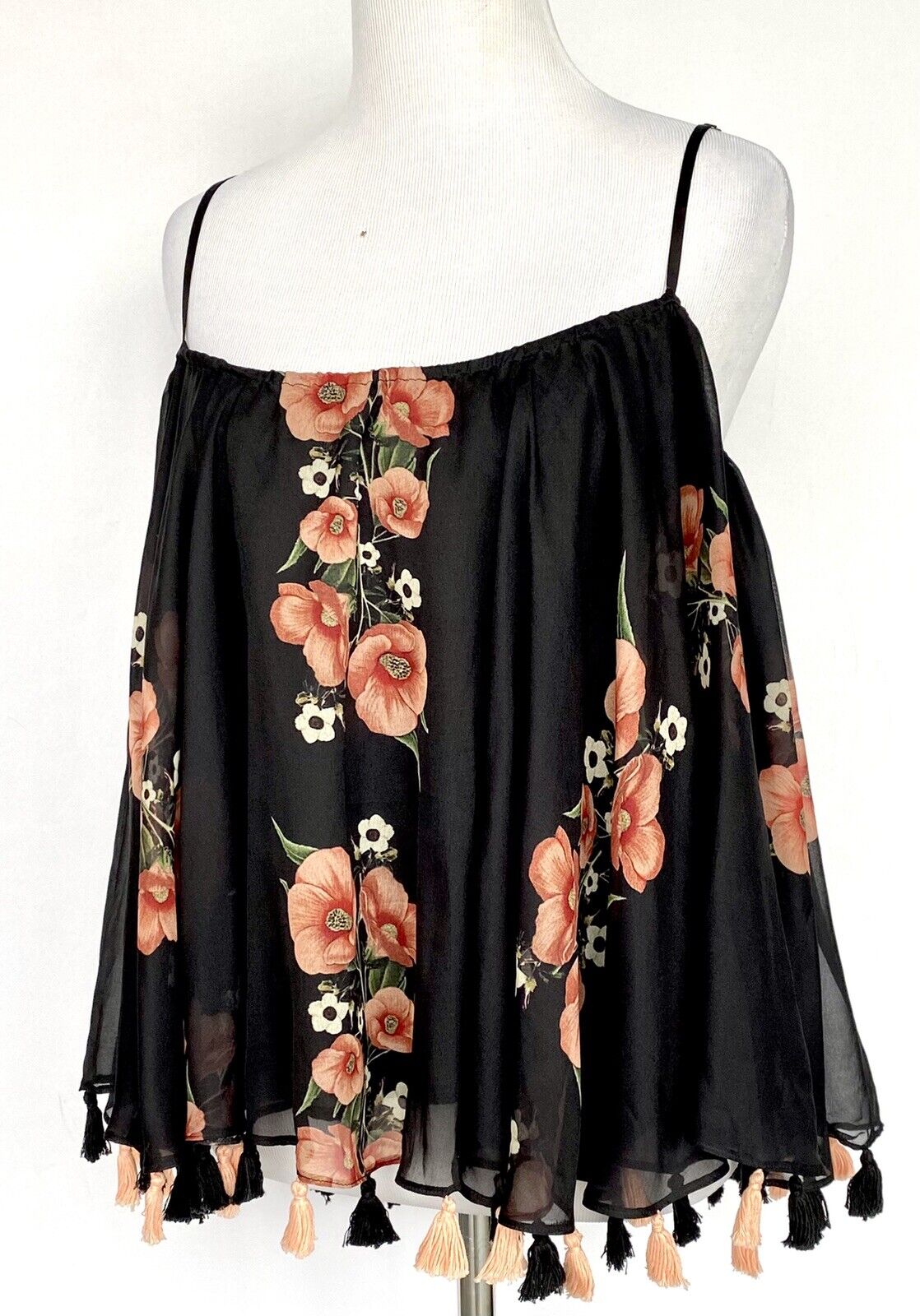 Carolina K poppy tasselled swing top XSP retails $118 price $48