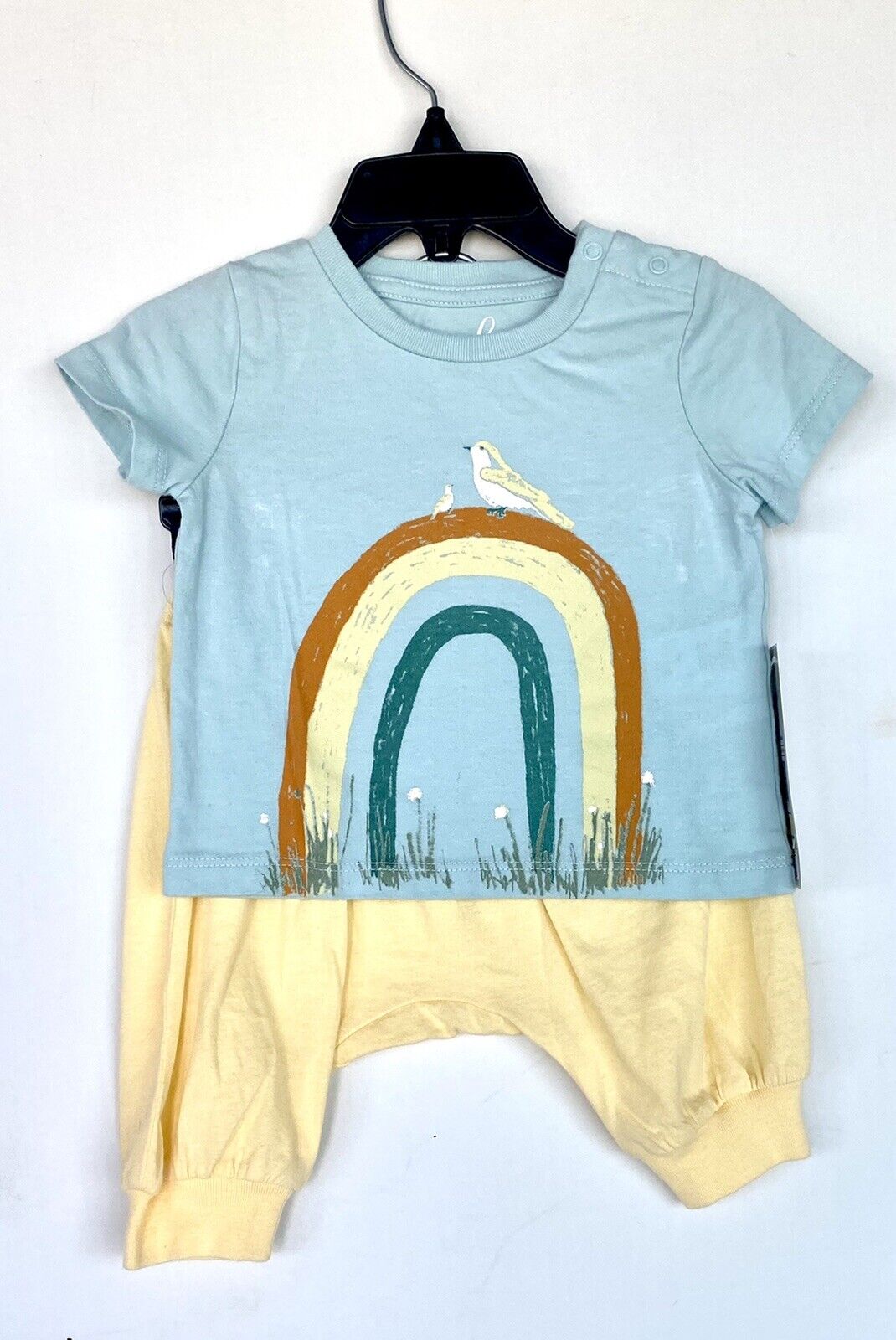 Peek Happy Bird Rainbow Tee And Pants Set NWT 3-6 M Retails $42 Price $26
