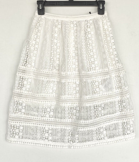 AllSaints Rowan Chalk Crochet Lace Skirt NWT Size 2 Retails $268 Price $119 NWT