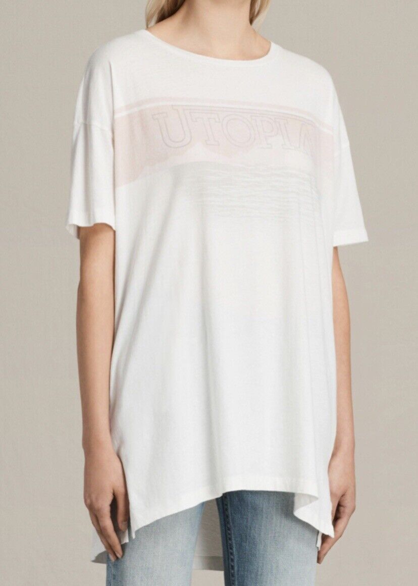 AllSaints Lanka Cori Long Tee Top NWT Price $50 Size M/L NWT