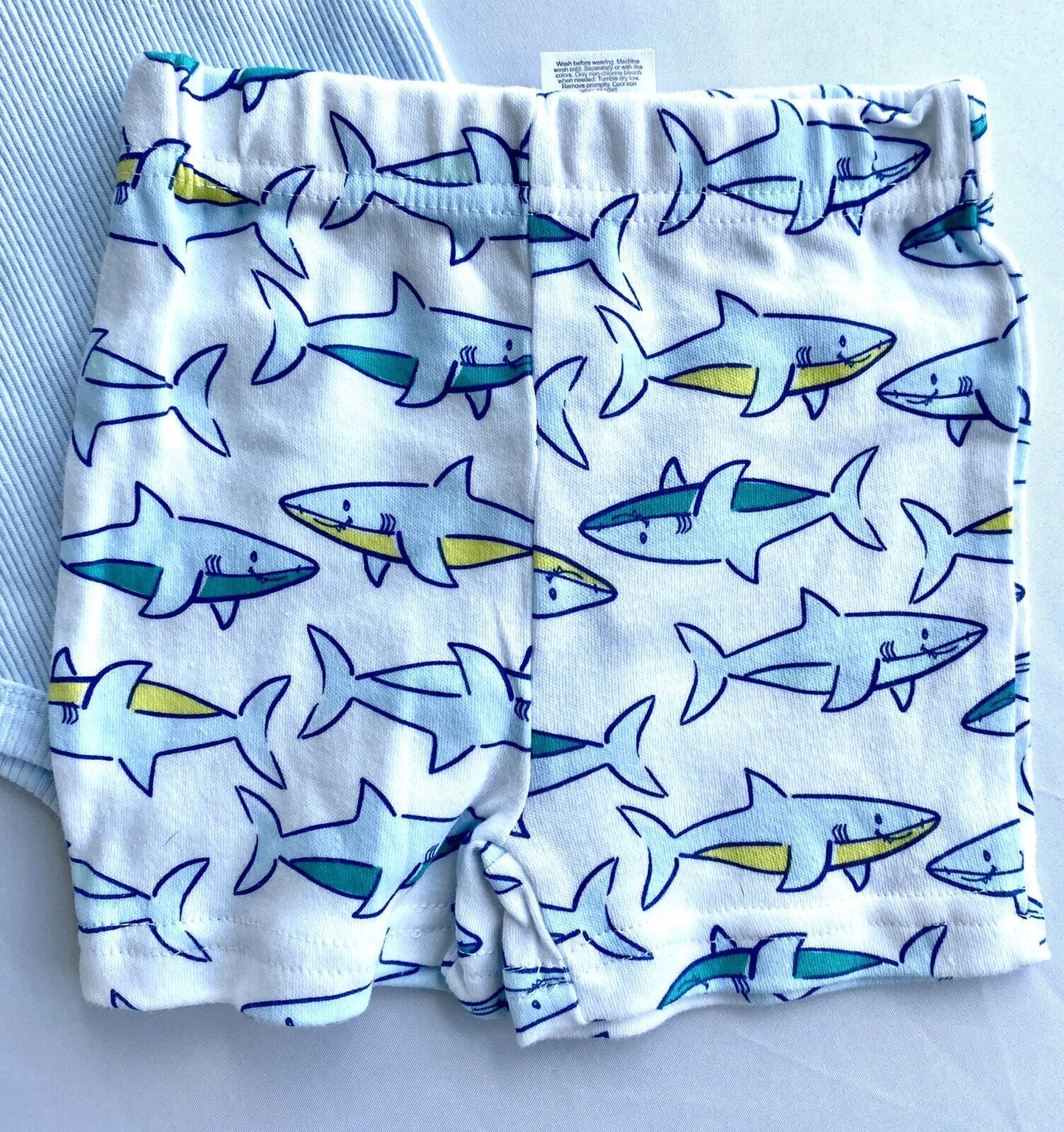chickpea 3 Pc Set Sharks Retail $24 Price $19 0-3 Months NWT Body Hat Shorts