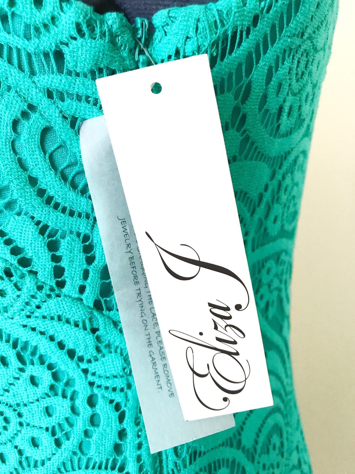 Eliza J Pink Jade Green Lace Shift Dress NWT Retails $148 Price $68 Size 12