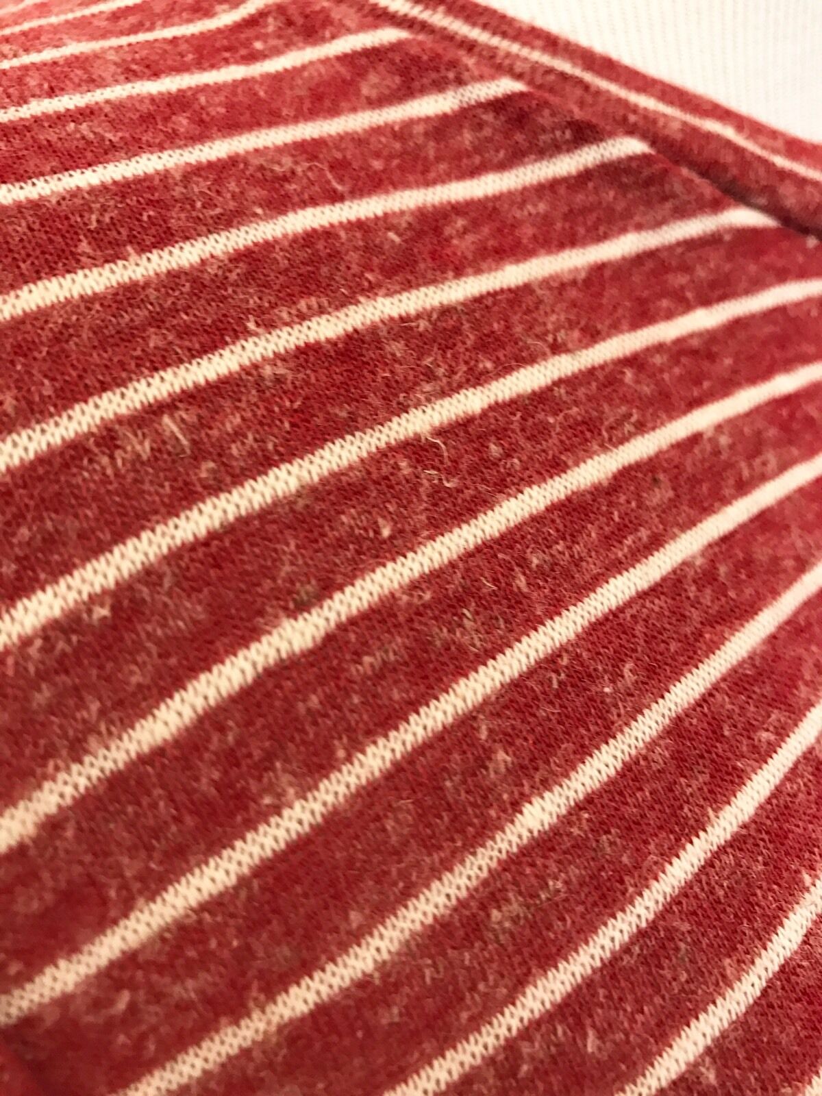 AllSaints Mazzy Red Stripe Linen Mix Tee NWT Retail $65 Price $35 Size M