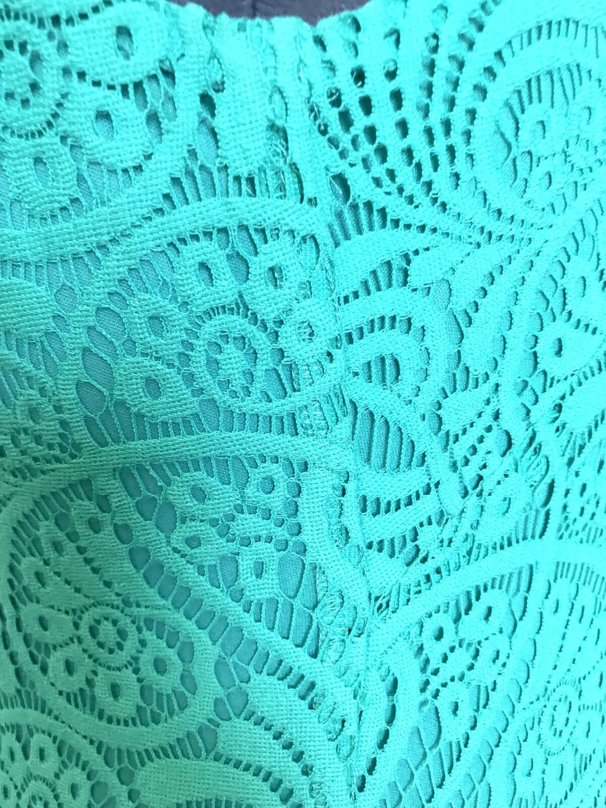 Eliza J Pink Jade Green Lace Shift Dress NWT Retails $148 Price $68 Size 12