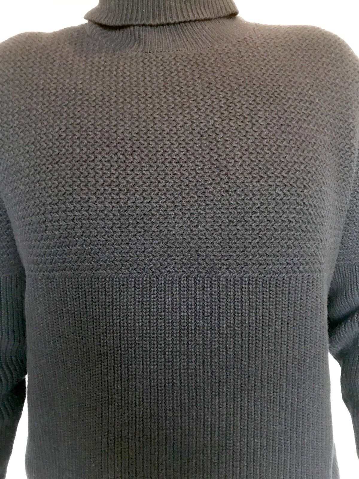 AllSaints Karnett Ink Navy Roll Neck Sweater Retails $178 NWT Price $78  L