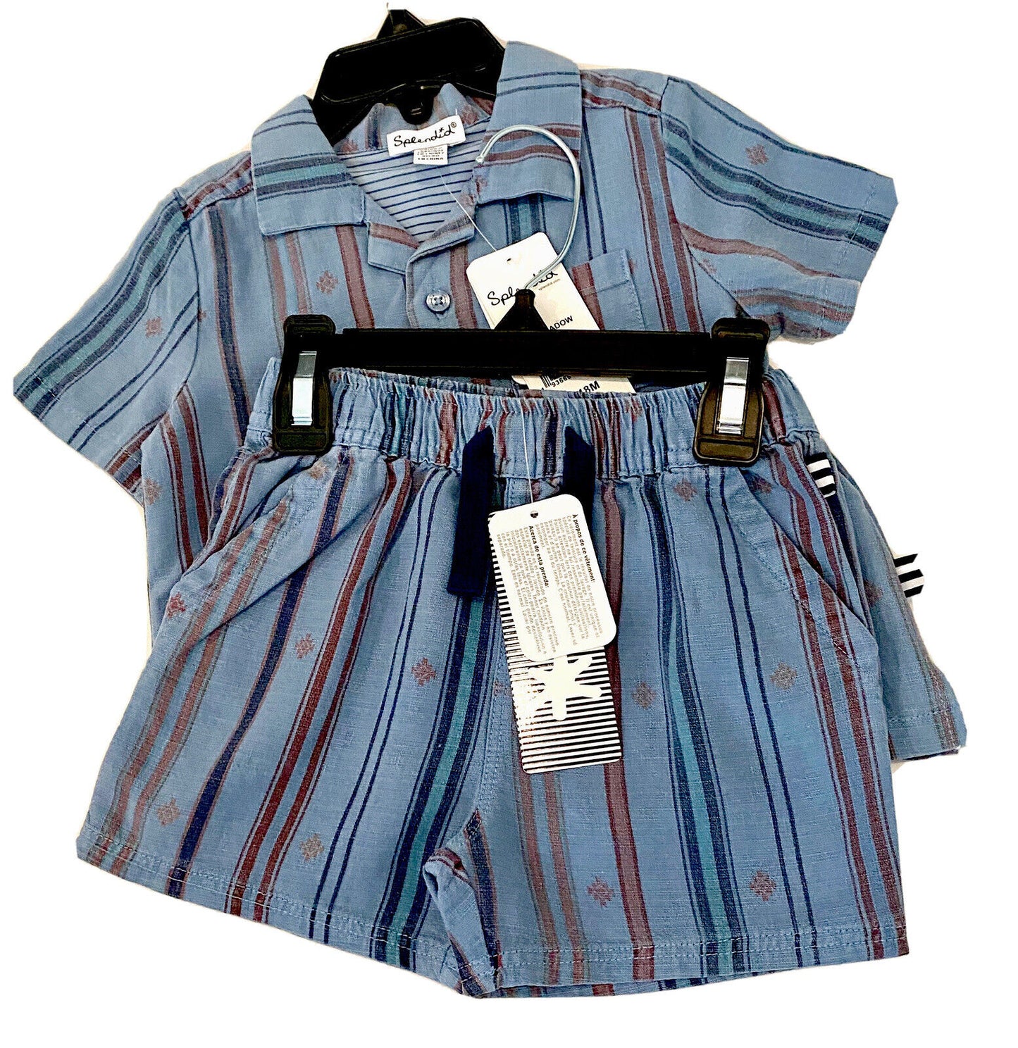 Splendid Soft Linen Mix Shirt & Shorts. Retail $60 Price $29 NWT 12-18 Months
