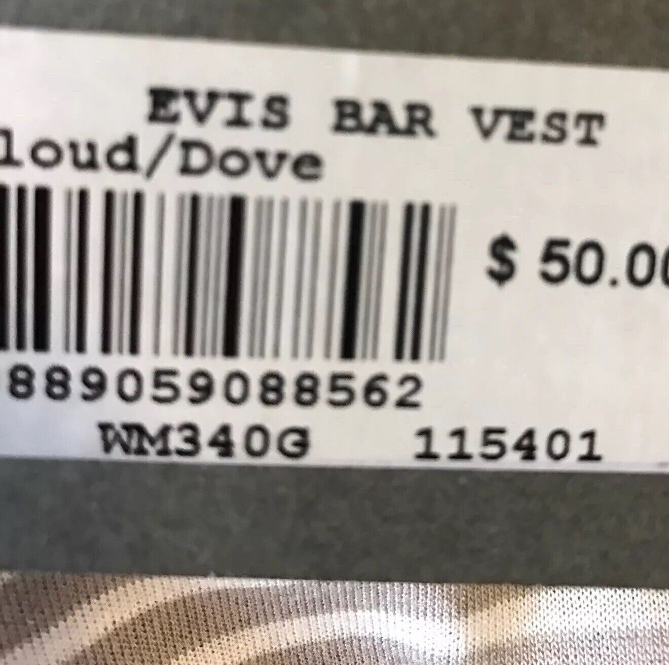 AllSaints Taupe & Cream Evis Bar Vest Top NWT Retail $50 Price $32 All Saints M