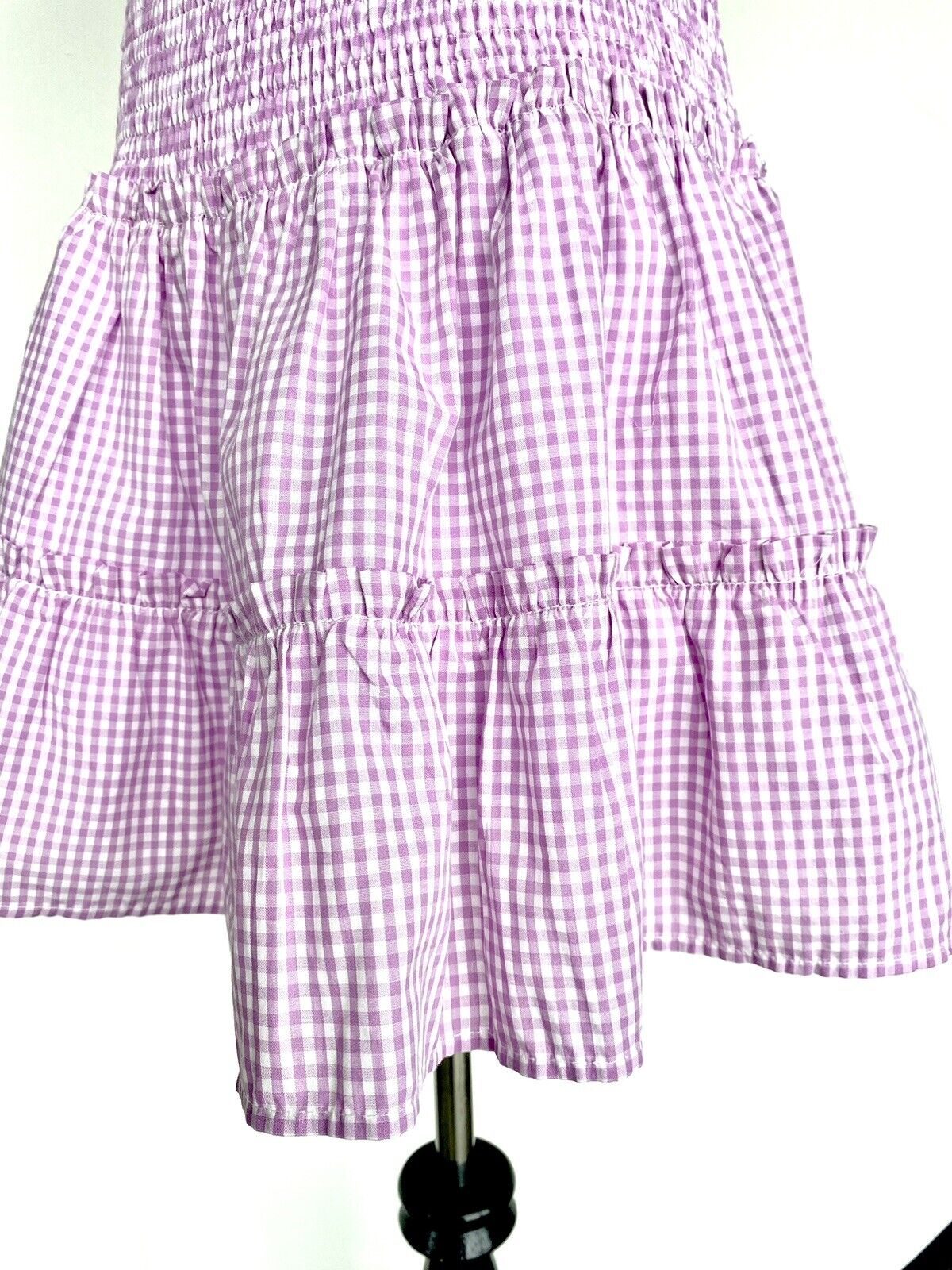 J Marie The Julia Skort size S Retail $70 Price $49 NWT smocked tiered gingham