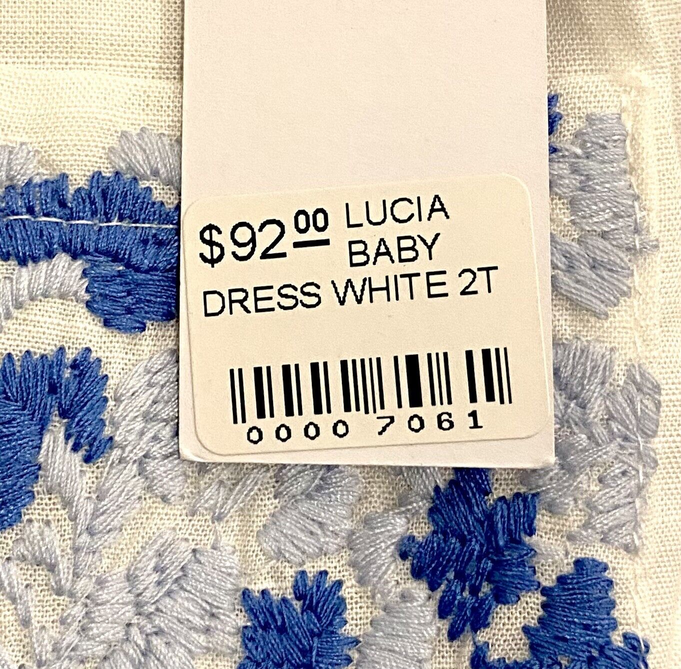 J Marie embroidered Lucia Dress 3T Retail $92 Price $49 Linen Mix