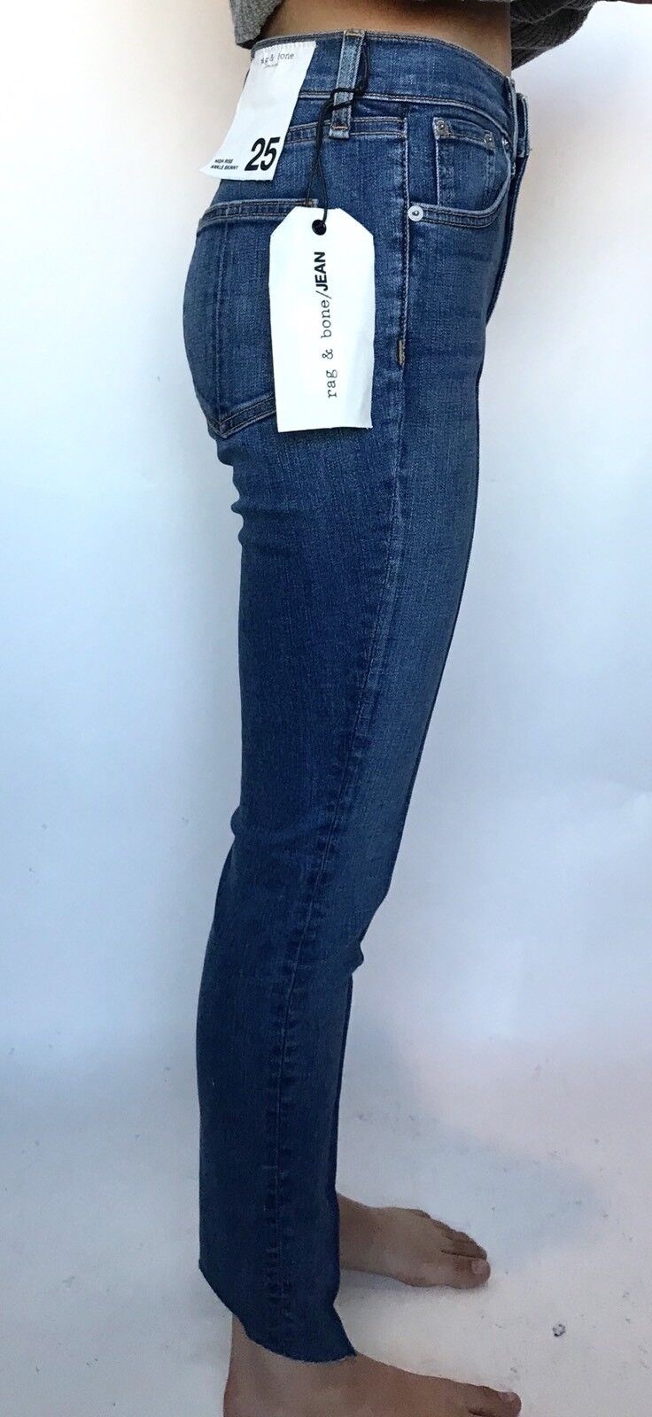 Rag & Bone Manson High Rise Skinny Jean Sz 25 Retail $225 Price $99  NWT