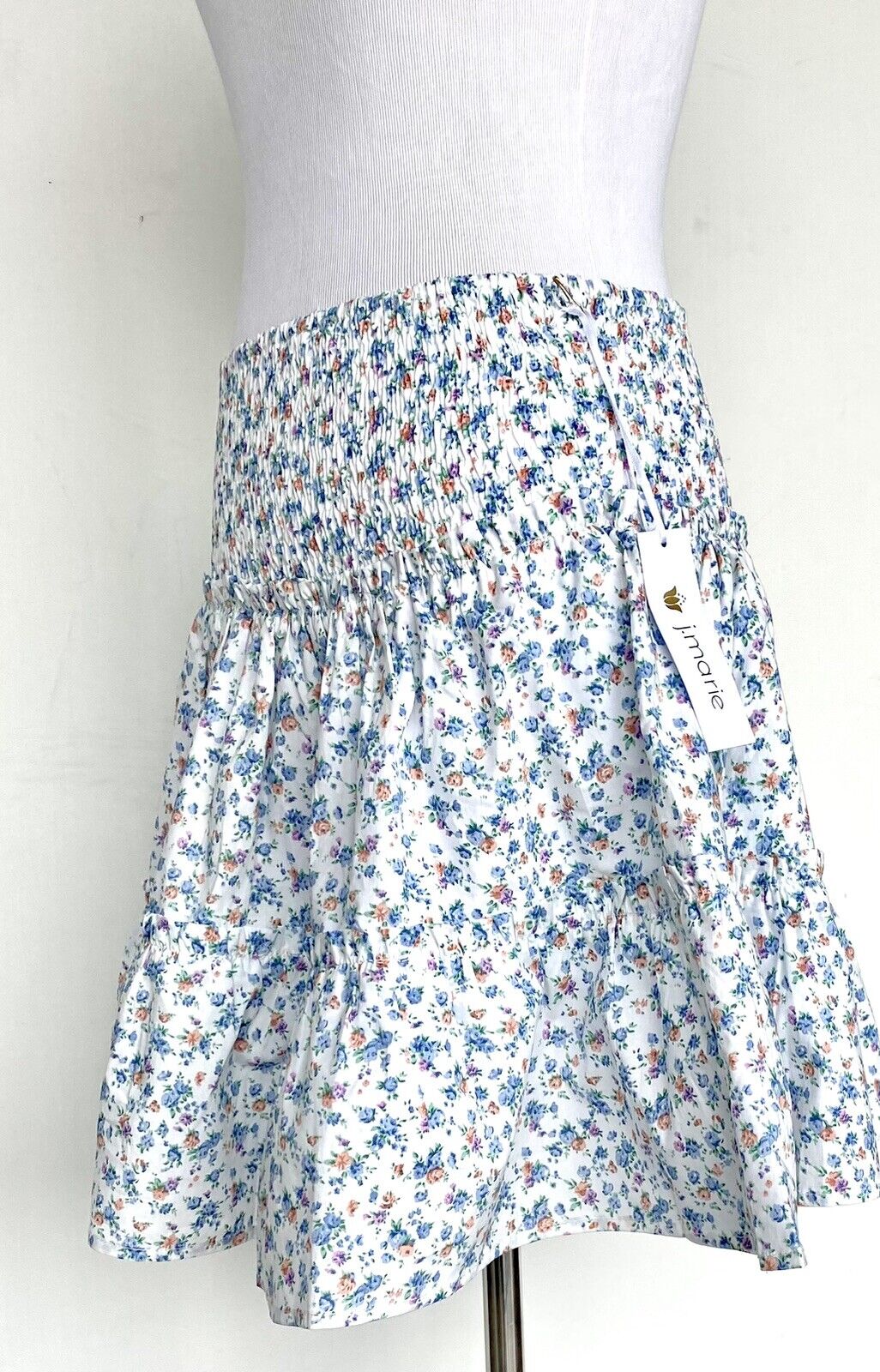 J Marie The Hughs Skort size Large Retail $70 Price $49 NWT smocked tiered