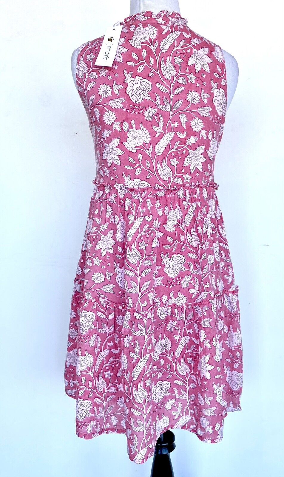 J Marie Emilia Rose ruffle tier dress size M Retail $140 Price $70 pink