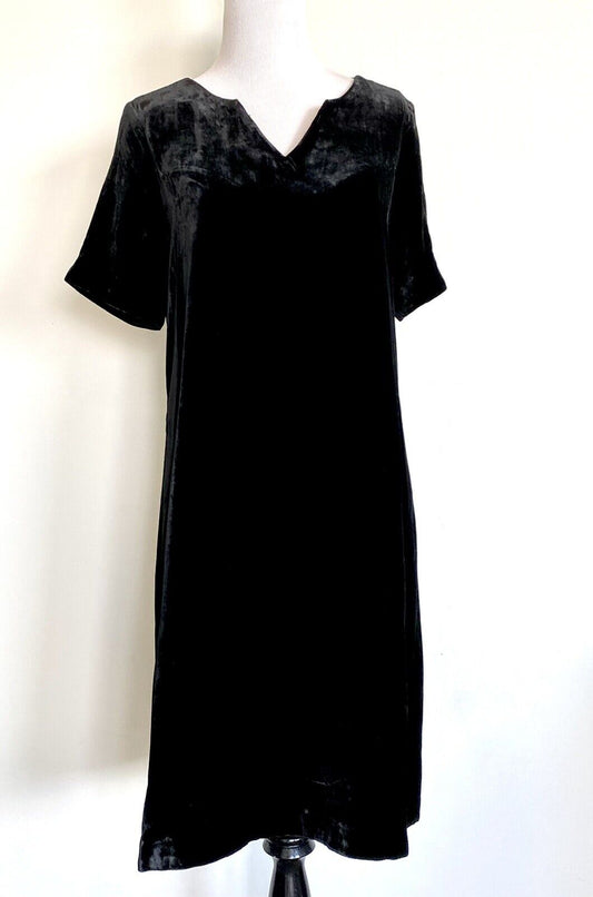 Sundance Olivia Velvet Silk Mix Black Dress Retails $168 Price $64 NWT Size XS