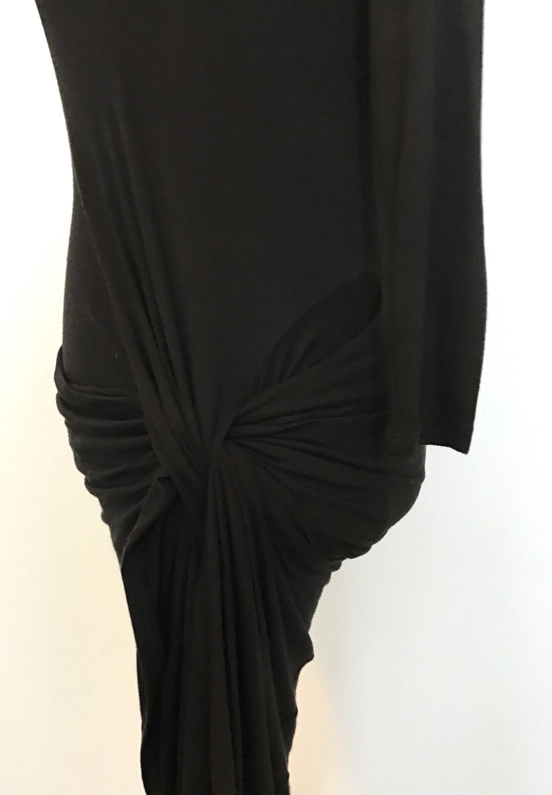 The Vanity Room Dark Black Knot Detail Wrap Dress. NWOT Price $32