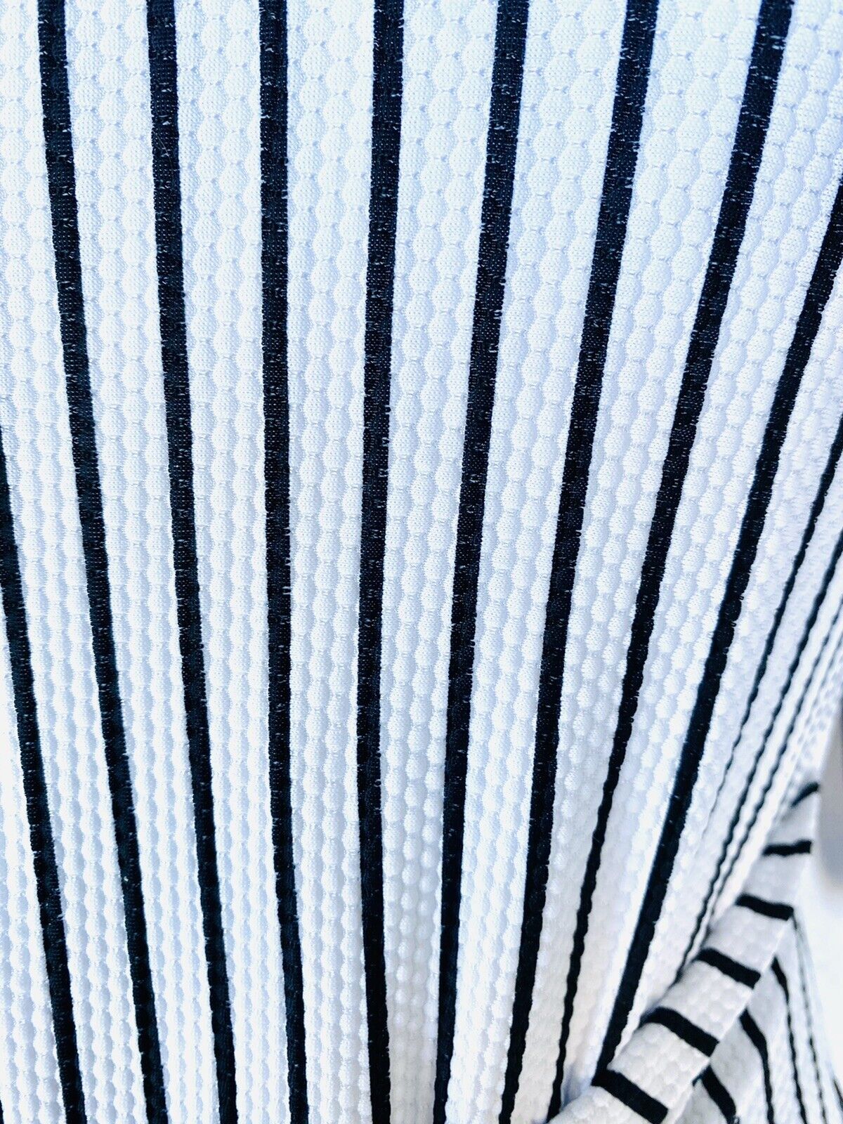 Rachel Roy Black White Stripe Tie Swimsuit NWT Retails $119 Price $49 Size L