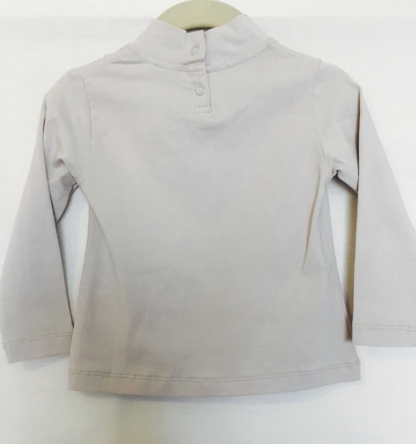 Harmont And Blaine Baby Gray Diamante Lettered Long Sleeve Top  NWT $13