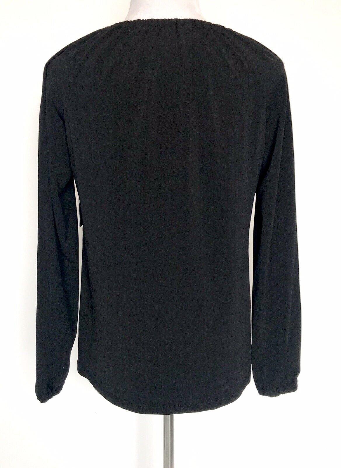 Carmen Marc Valvo Sz S Black Top Gold Metal Neck Chain Retail $58 Price $32 NWT