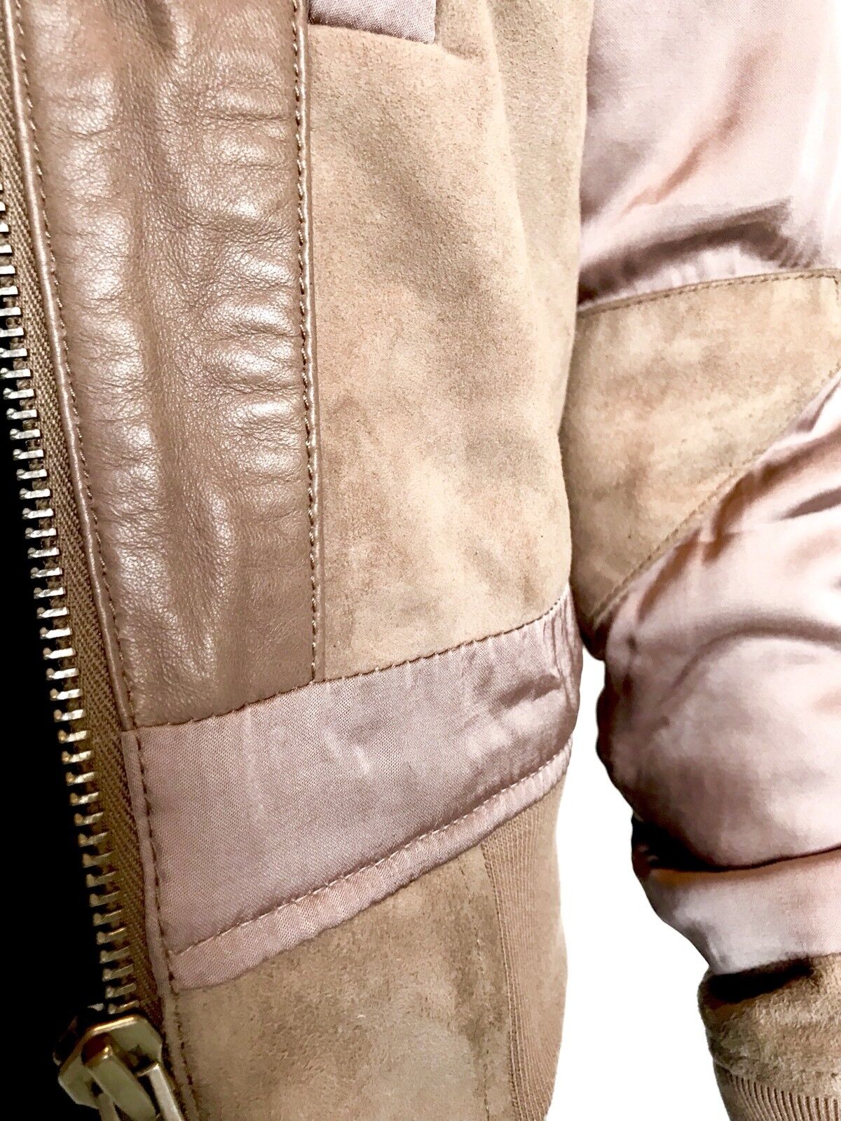 AllSaints Craddock Suede & Leather Jacket NWT Retail $530 Price $272 Size 0