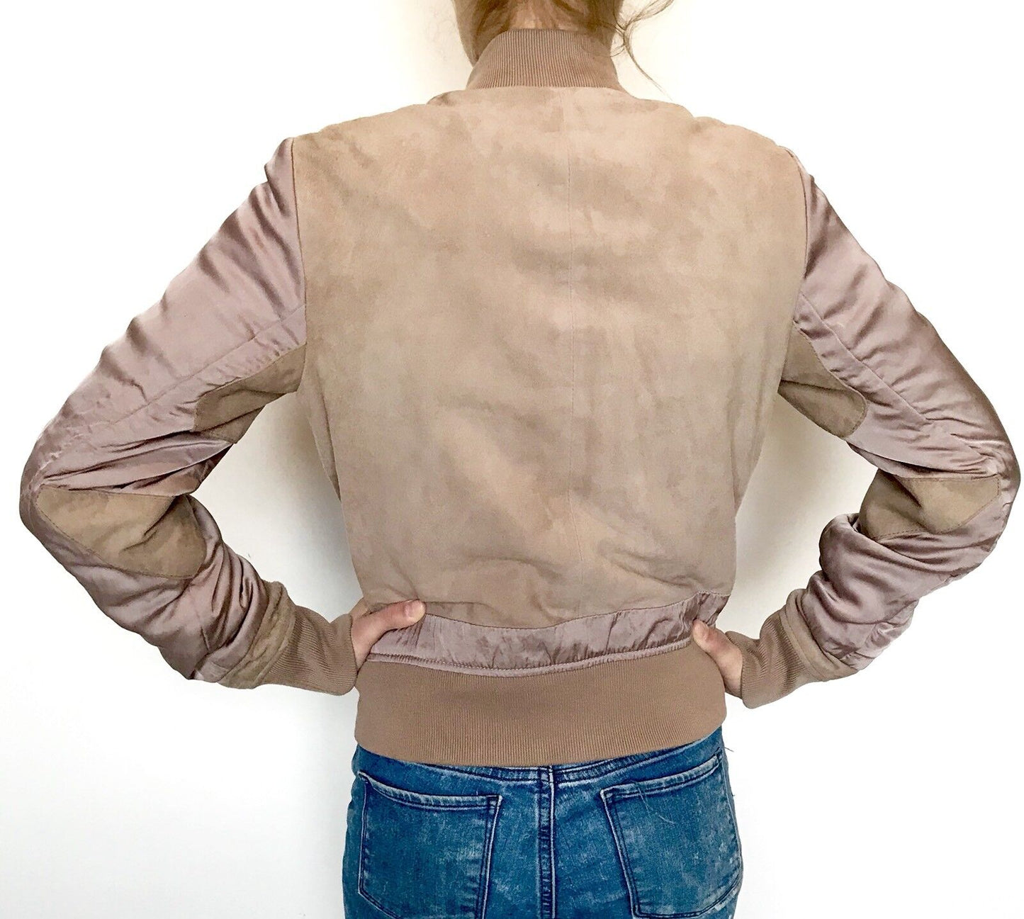 AllSaints Craddock Suede & Leather Jacket NWT Retail $530 Price $272 Size 0