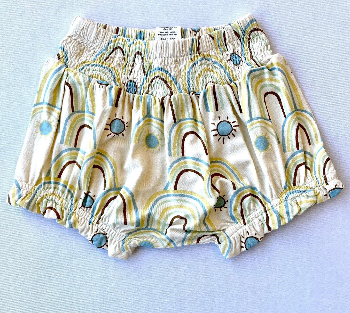 Kate Quinn Soft Bamboo Smocked Ruffle Bloomer Retail $24Price $17 12-18M
