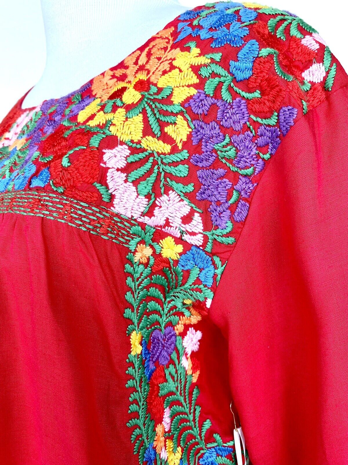 J Marie embroidered Catherine Dress bell sleeve XSmall Retail $104 Price $69 NWT