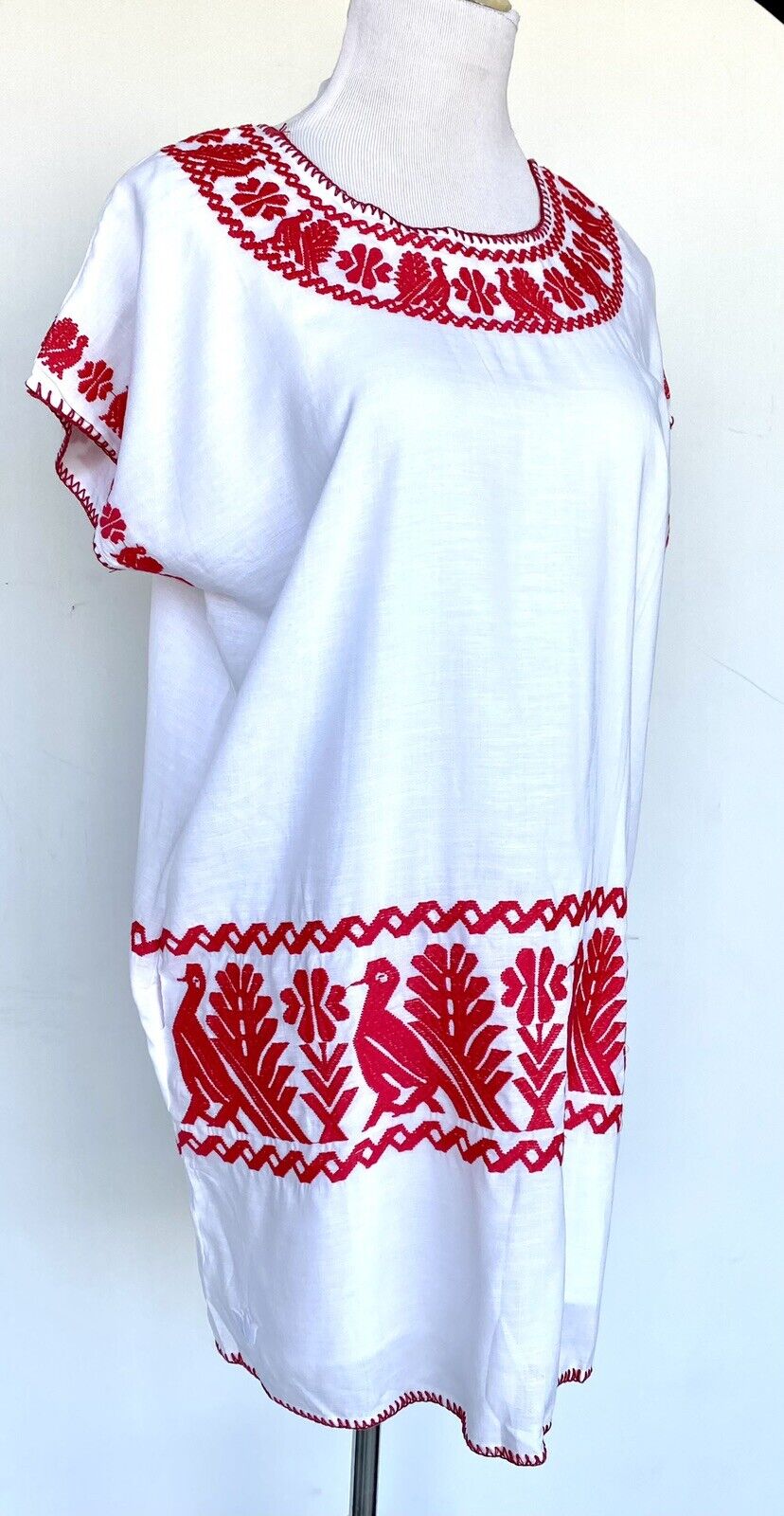 NWT J Marie embroidered Irene Dress size Small Retail $92 Price $69 Linen Mix