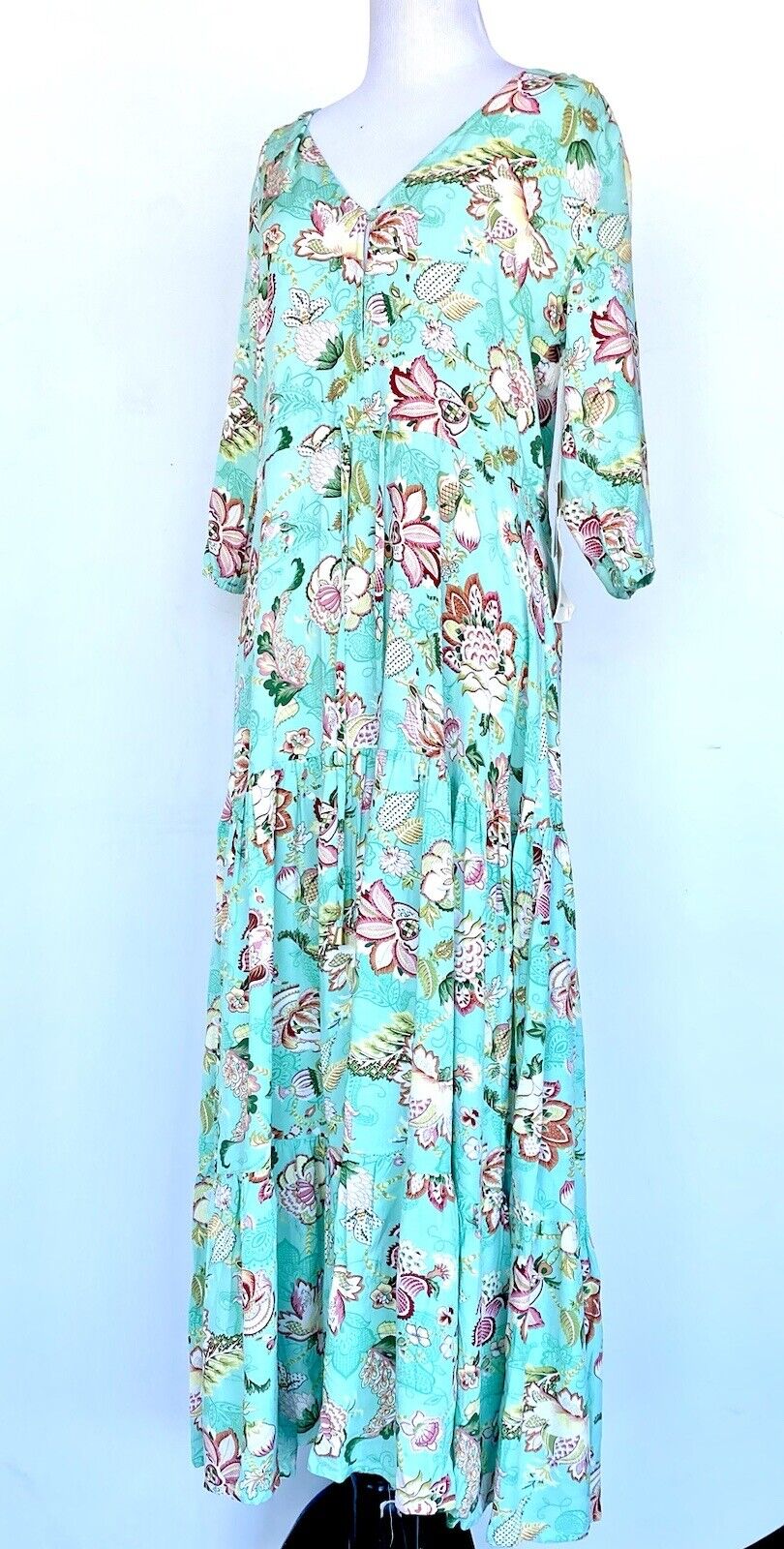 Sunday Mi Amor Anthropologie Dress Women Size XS maxi Retail $79.99 price $49.99