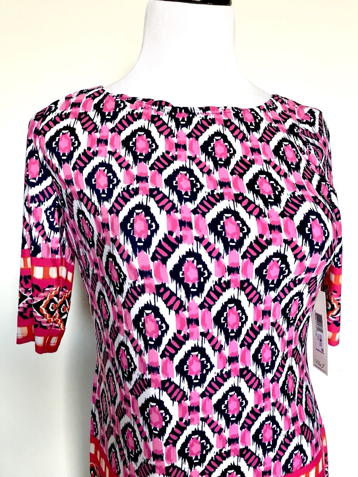 Eliza J Pink Diamond Stretch Tunic Dress NWT Retails $118 Price $59 Size 4