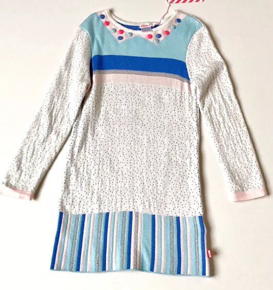Billieblush Glitter Knit Button Dress. Retails $84 Price $49 Age 10 NWT