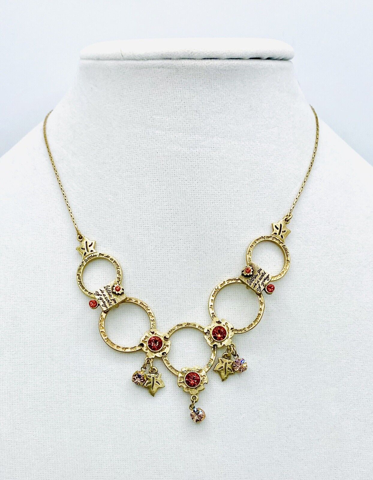 Pilgrim Genuine Swarovski Crystal 14 Ct Gold Plated Necklace Price $18