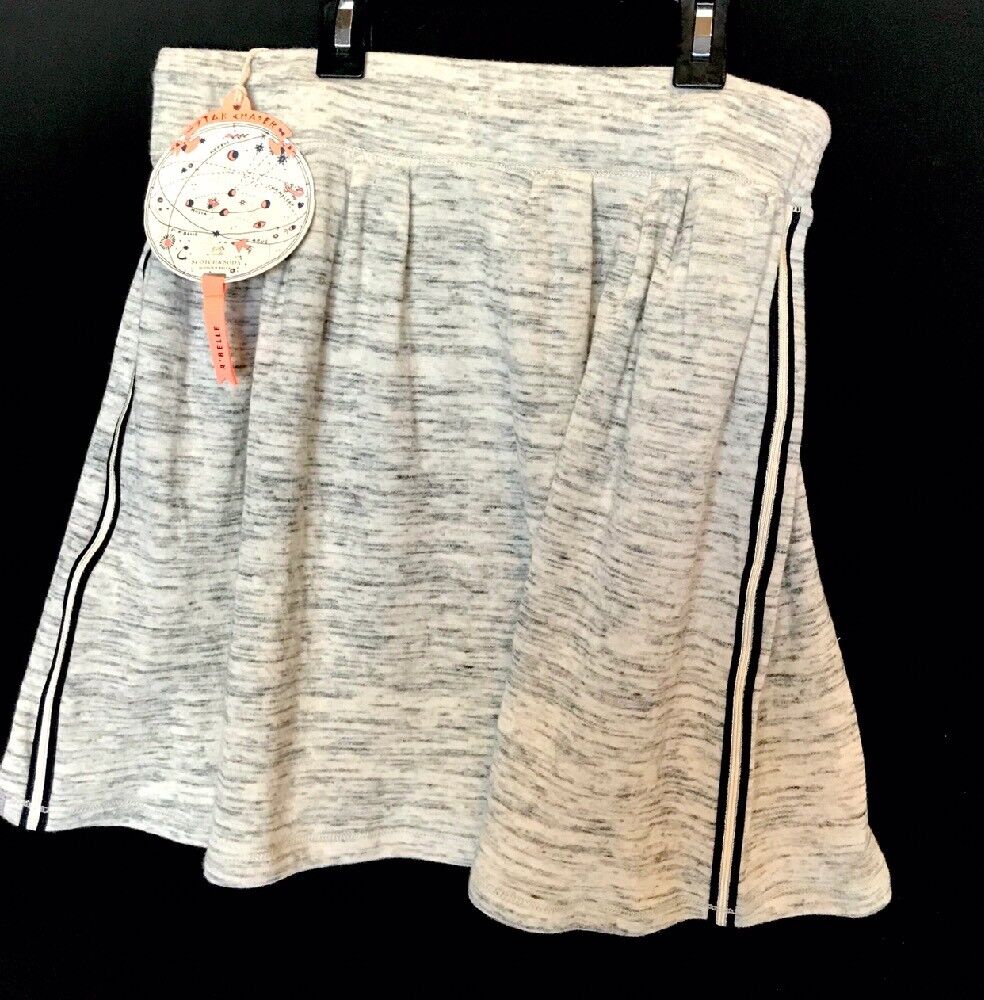 Scotch R'Belle Soft Gray & Cream  Short Skirt NWT Age 14 Price $29