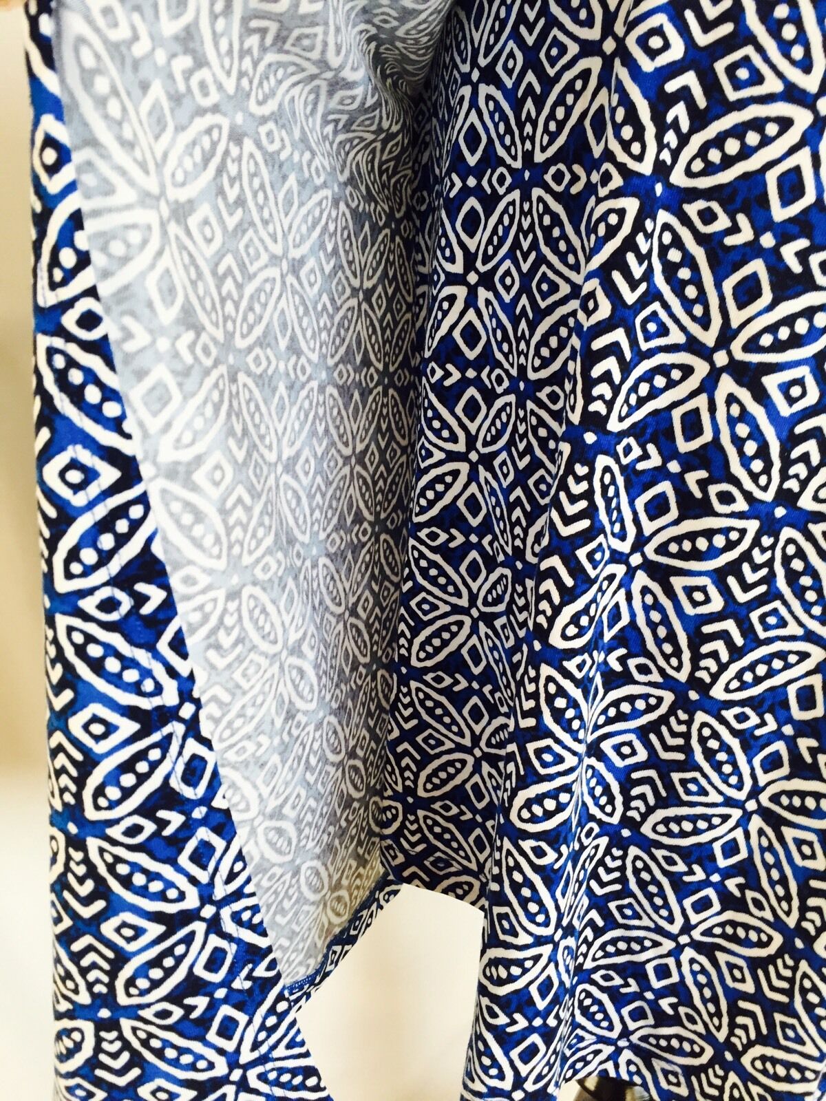 Tart Collections Wrap Dress Blue Black  & White Print NWT Retails $127 Price $44