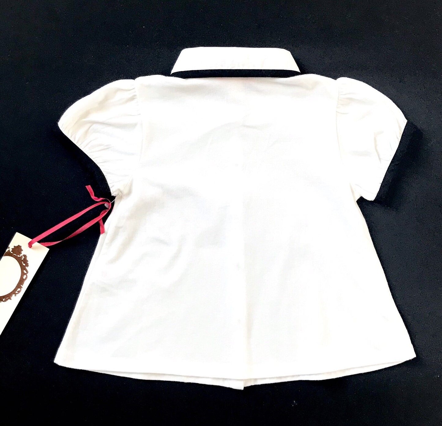 NEW Ruby & Bloom Ivory White Poodle Collar Blouse Price $29 Age 2 NWT