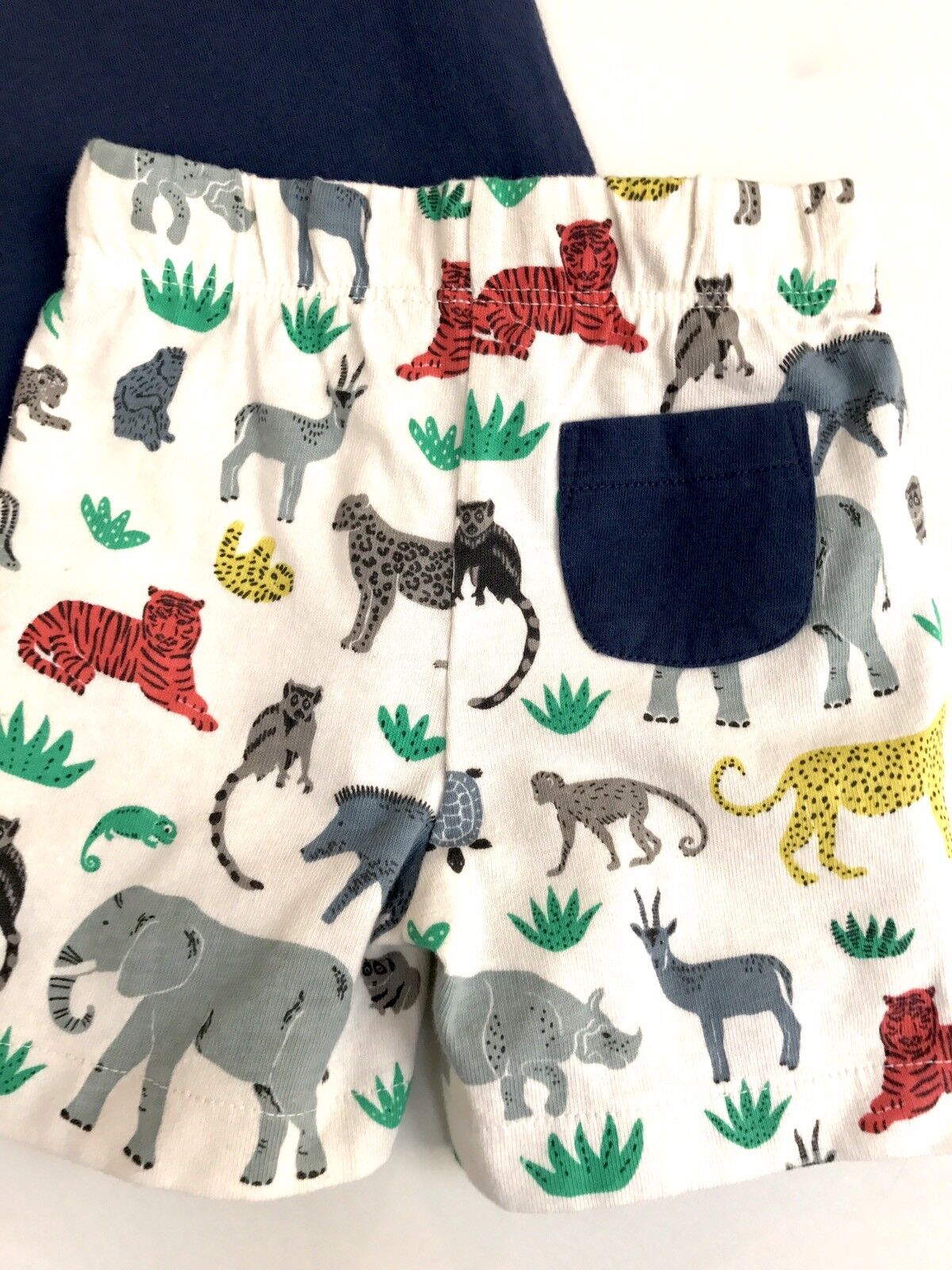 Mini Boden Shortie PJs Jungle Animal Design 3-6 M Retail $40 Price $29.50 NWT