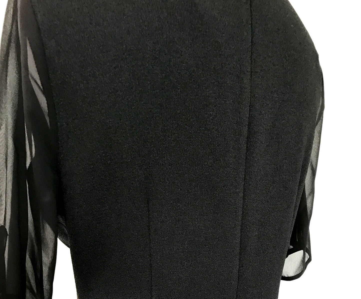 MARC NEW YORK Black Sheer Overlay Bead Dress NWT SIZE 6 RETAILS $148 PRICE $65