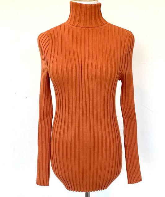 Sundance Legends Turtleneck Retail $88 Price $52 NWT Size PL Pumpkin Orange
