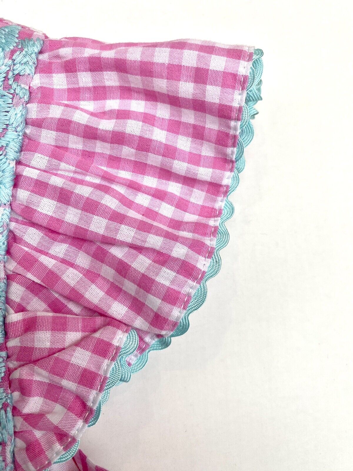 J Marie embroidered Tiffany Dress 3T Retail $92 Price $49 Gingham Pink