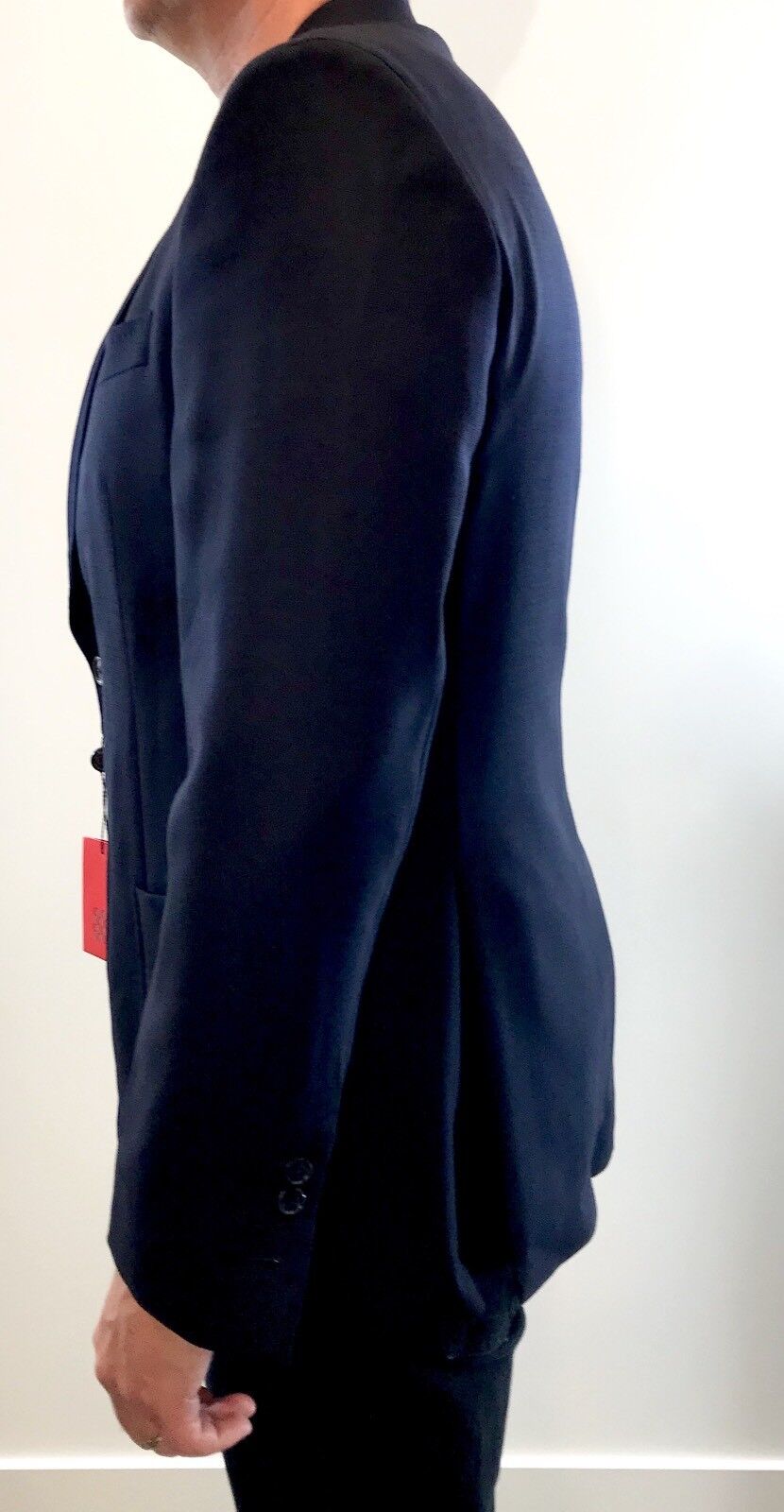 Carolina Herrera Navy Blue Cashmere Mix Jacket Retail $915 Price $369 NWT 42