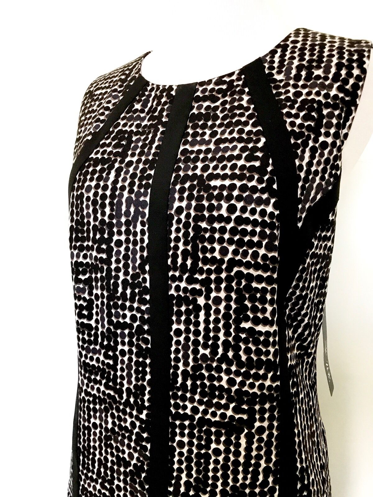 Nic + Zoe Black Dots Direction Dress. NWT Size S Retail $168 Price $48