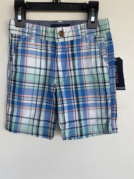 NAUTICA BOYS' PLAID SHORTS Age 2 RETAIL $34.50 PRICE $24 Blue