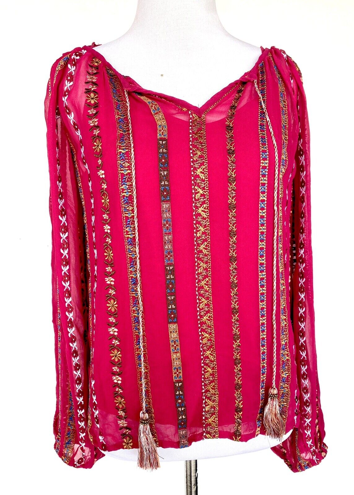 Sundance Treasurable Tunic Blouse. Retails $168 Price $69 NWT Size PXXS