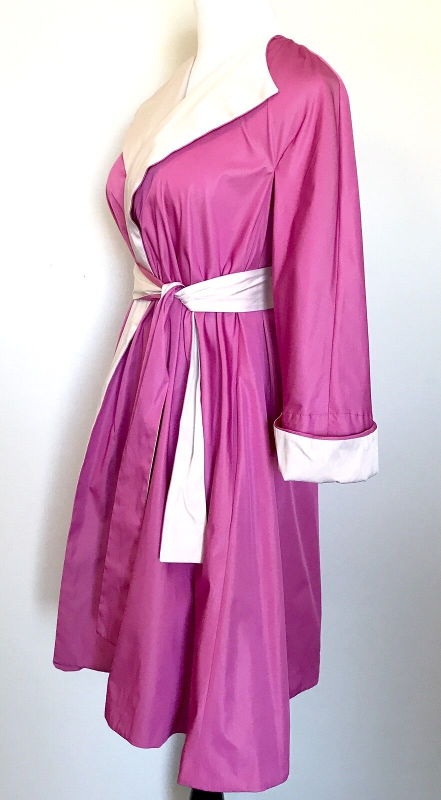 Carolina Herrera Pink Wrap Coat Retails $1,145 NWT Price $299 Size XXS