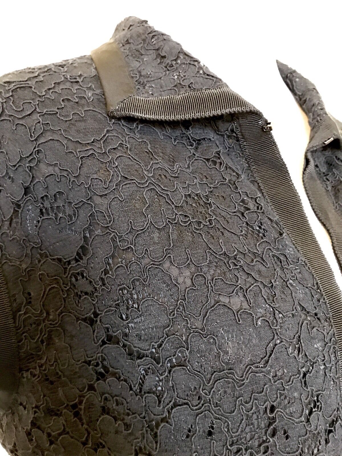 Carolina Herrera Black Lace Waistcoat Top. NWT Retail $600 Price $245 Size S