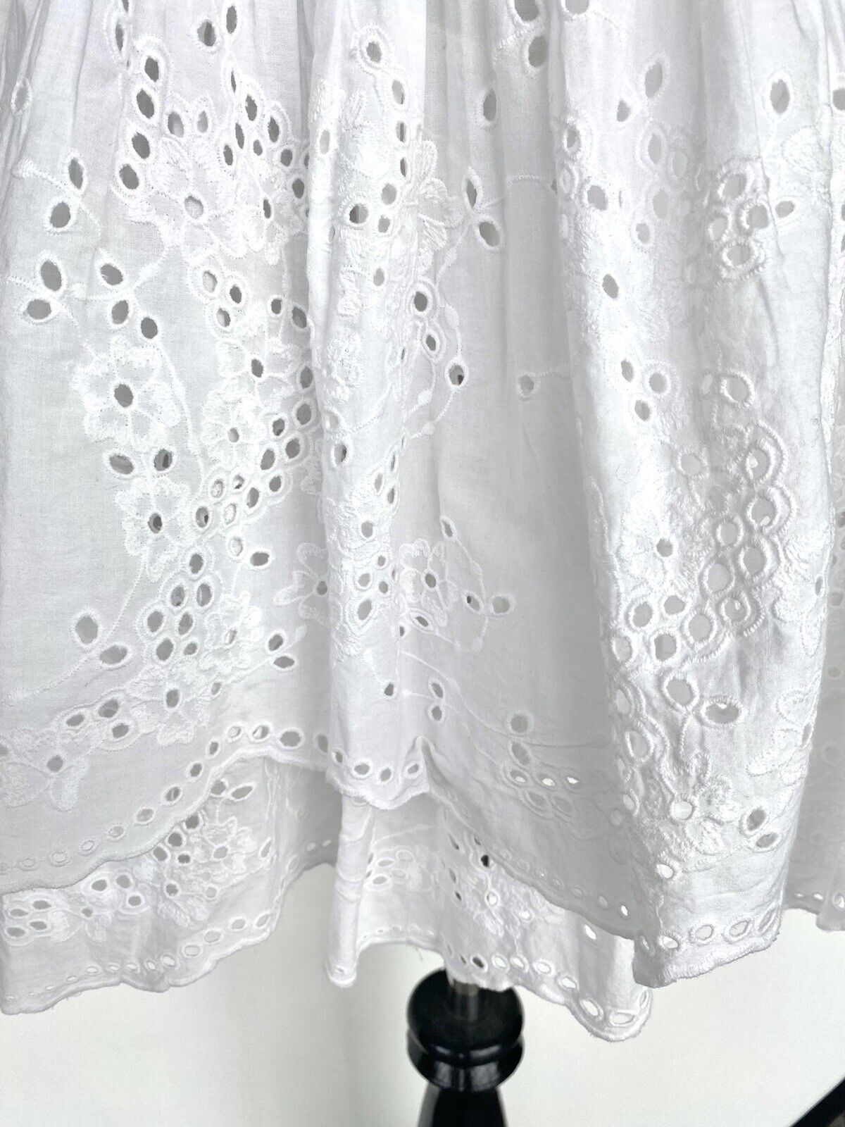 Allsaints Aislyn Broiderie Eyelet White Dress NWT Size 2 Retail $290 Price $158