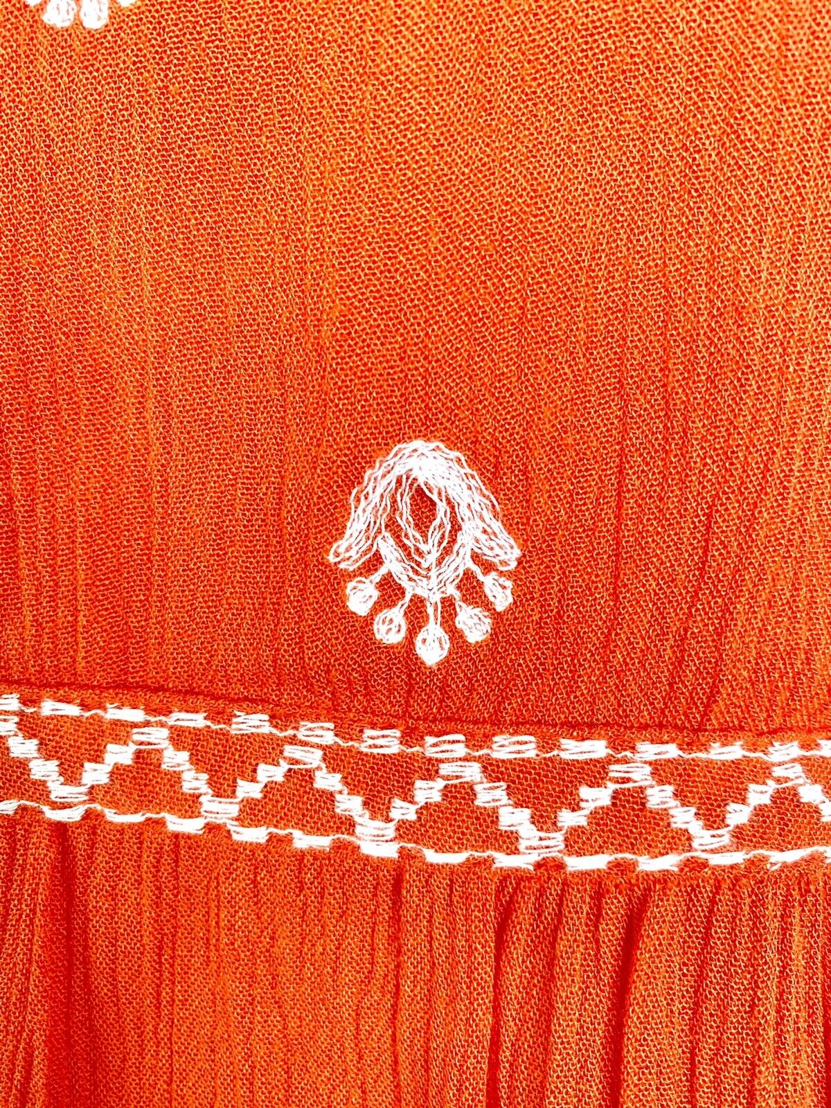Sanctuary Embroidered Sleeveless V Top NWT Retail $79 Price $42 XS Anthropologie
