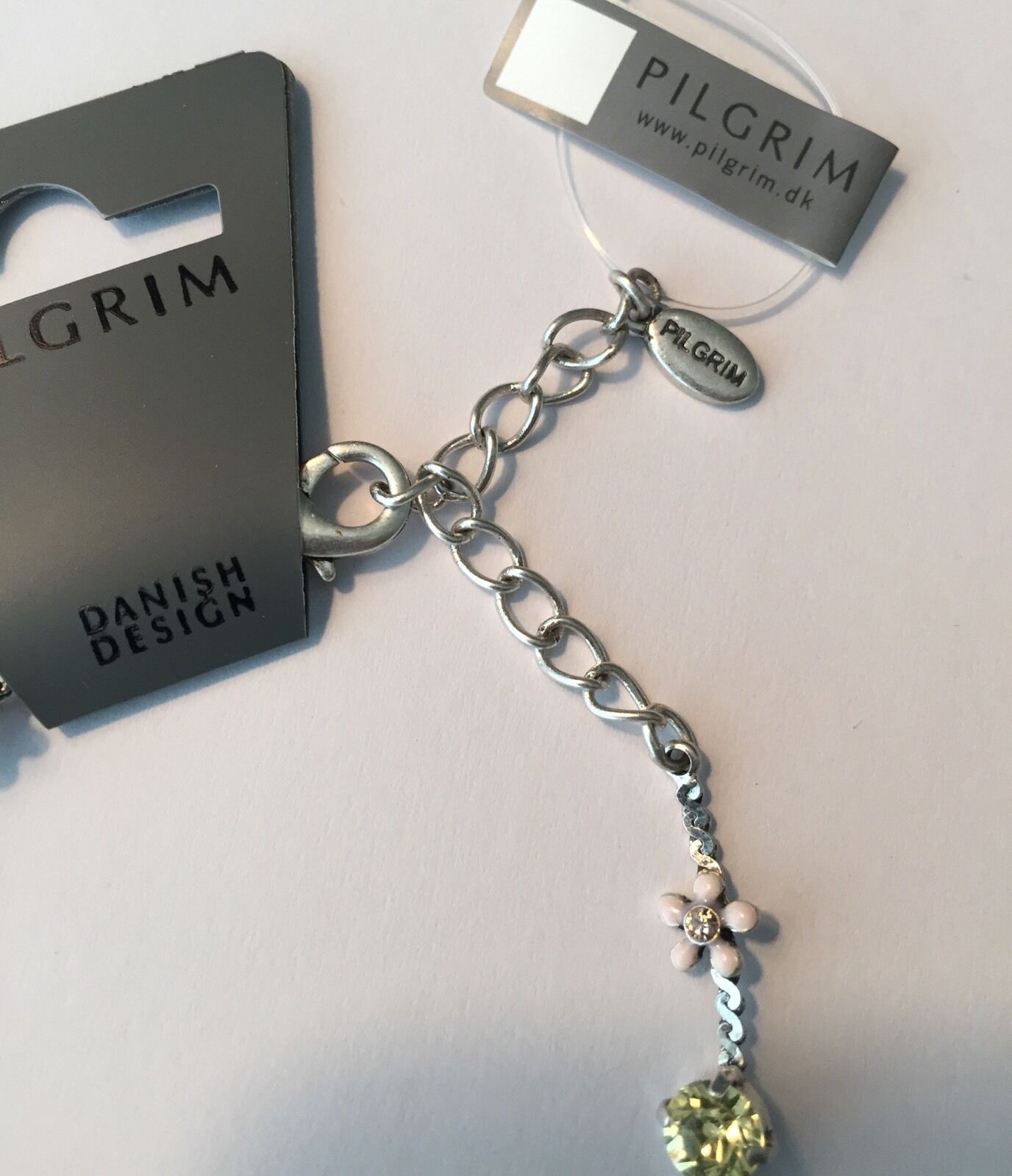 Pilgrim Swarovski Crystal Bracelet. Sterling Silver Plated. Price $14.95