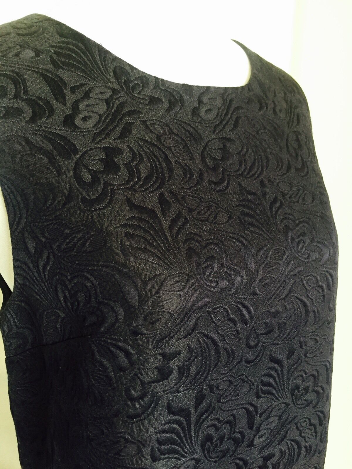 SALE Tavi Clothing Dark Blue Damask Dress. Ruffle Hem Size M $22