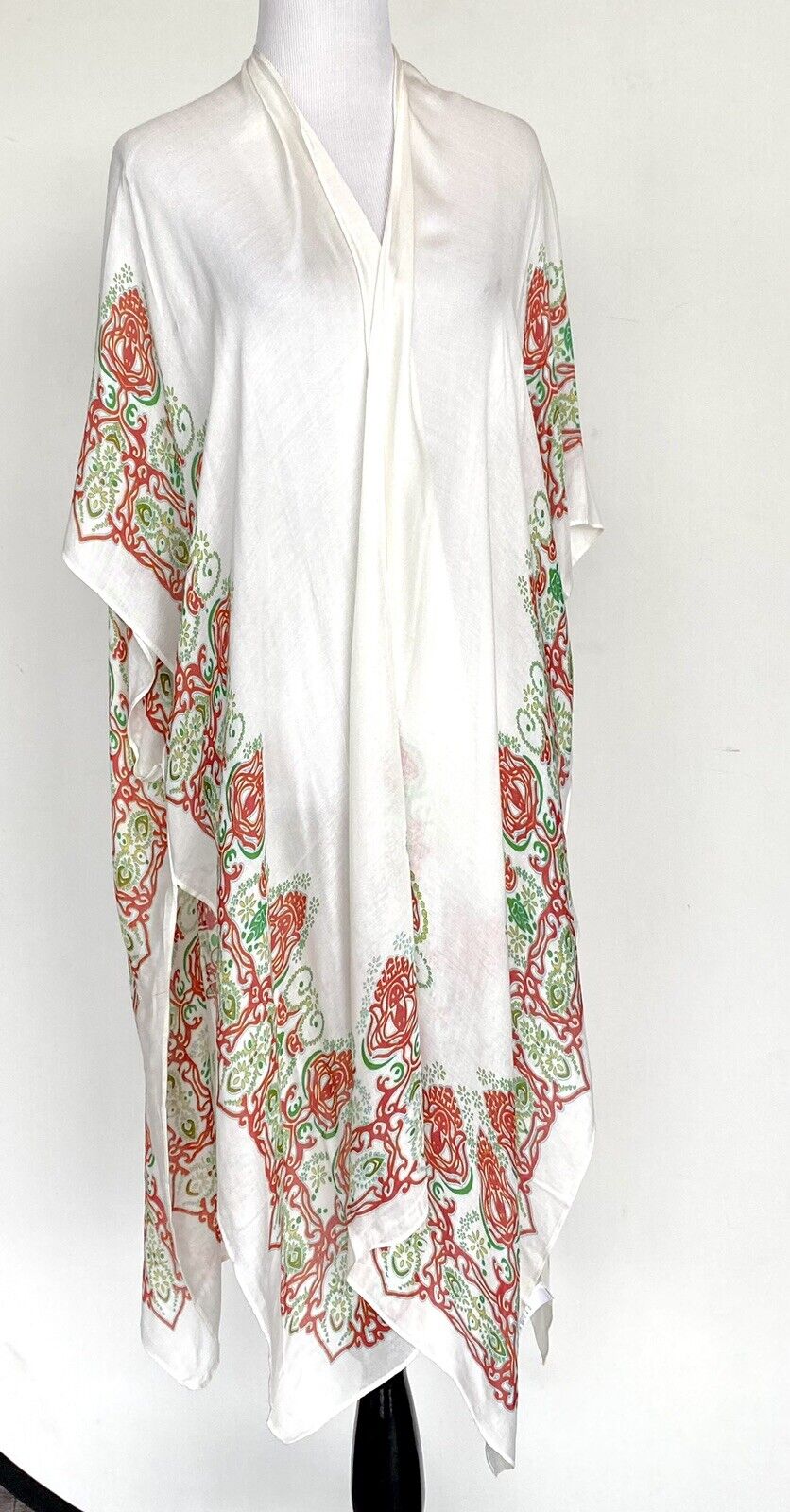 moss rose kimono cover up $39 Eastern Print. One Size. Soft Viscose
