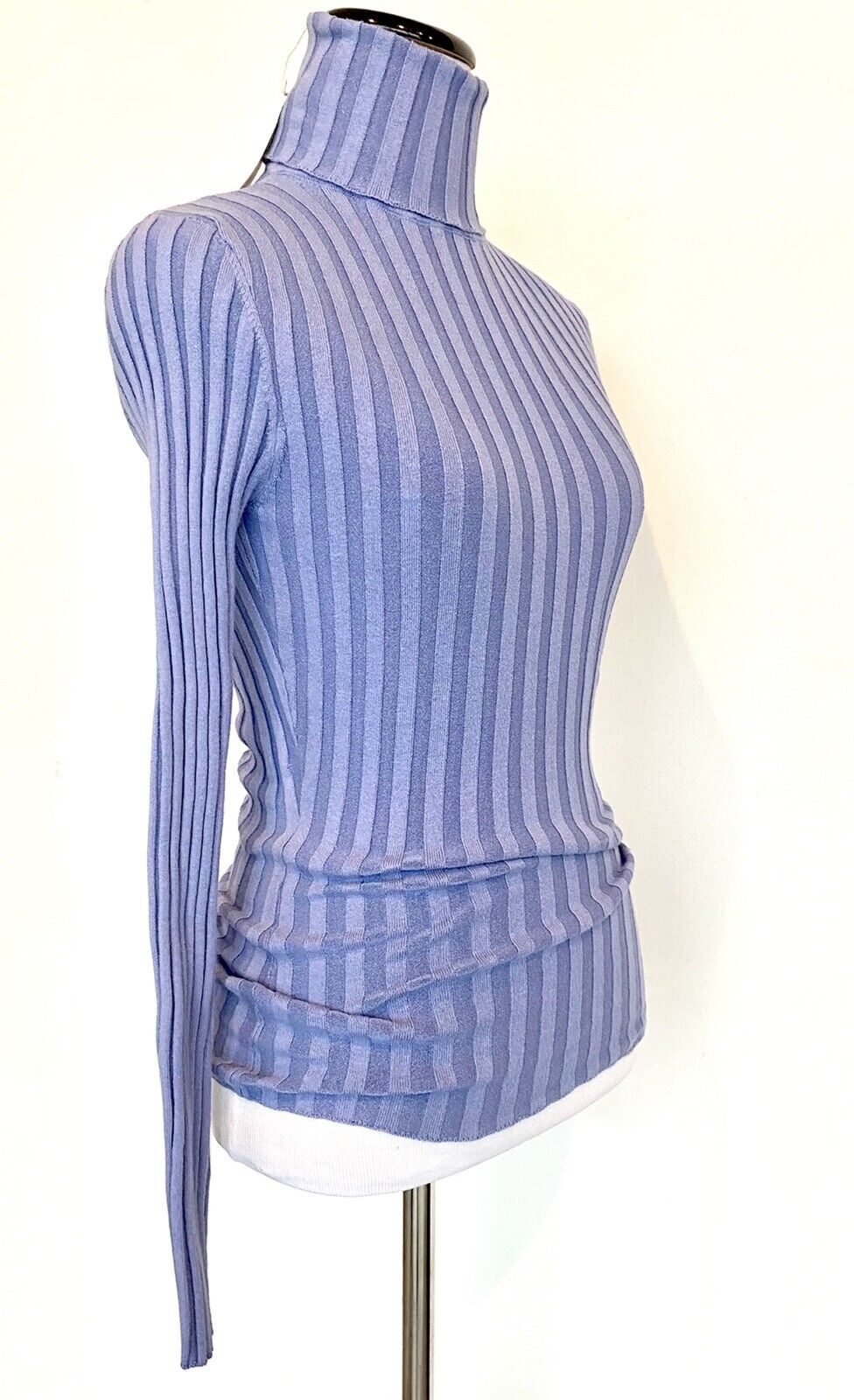 Sundance Legends Turtleneck Sweater Retail $88 Price $52 PXXS Periwinkle Blue